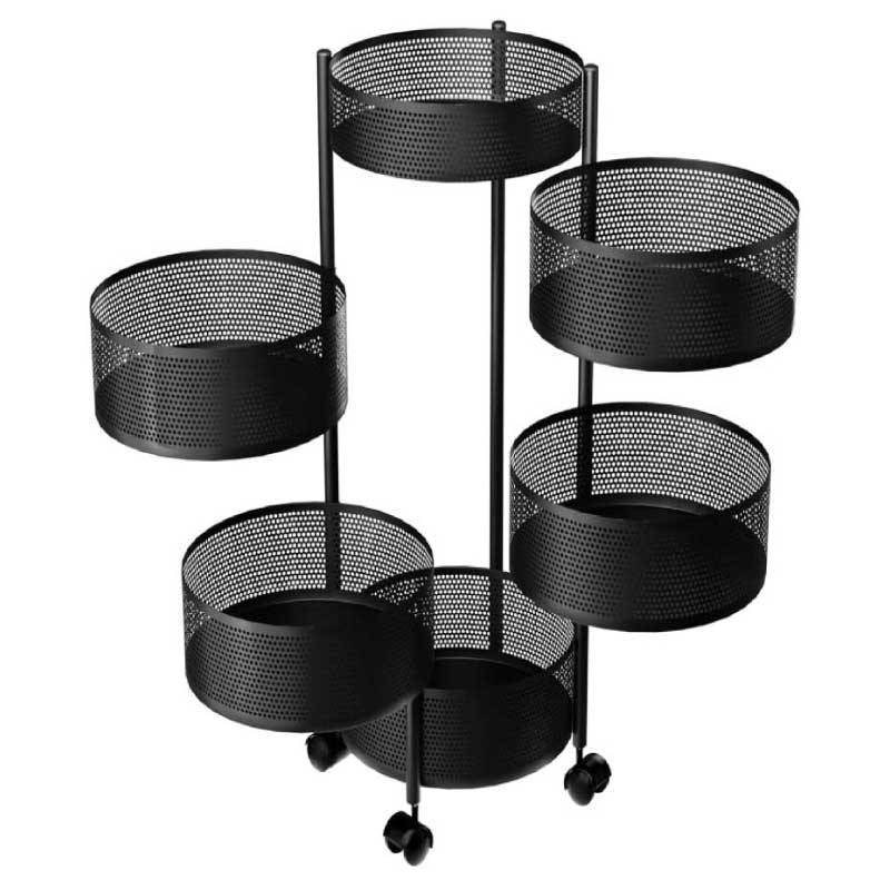 6 Layer Round Shape Kitchen Rack