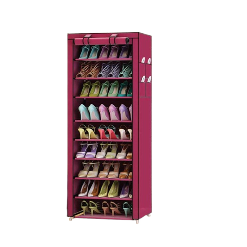✅ 9 layers for ample storage ✅ Durable steel frame with fabric cover ✅ Dustproof and easy to clean ✅ Lightweight & portable ✅ Ideal for small apartments or family homes